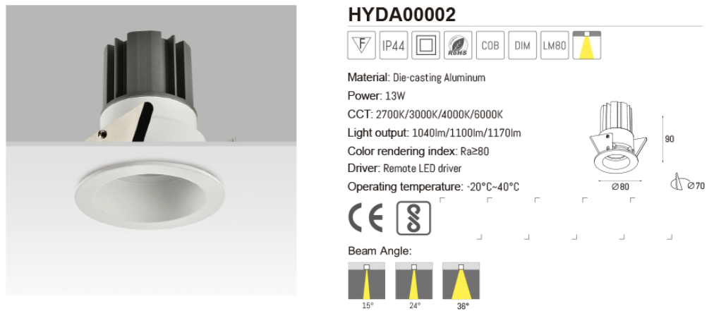 IP44 DOWNLIGHT