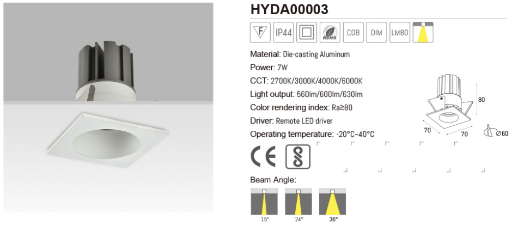 IP44 DOWNLIGHT